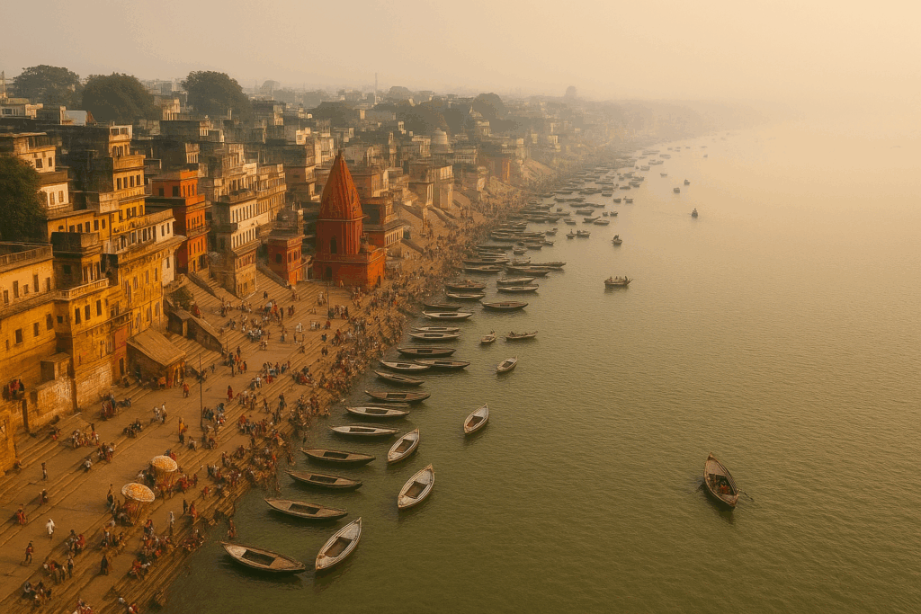 Varanasi ghats and temples